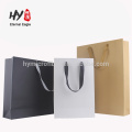 Thick white cardboard paper shopping bag for promotional